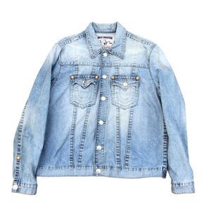 TRUE Religion Jean Jacket XXL Trucker Jacket Blue